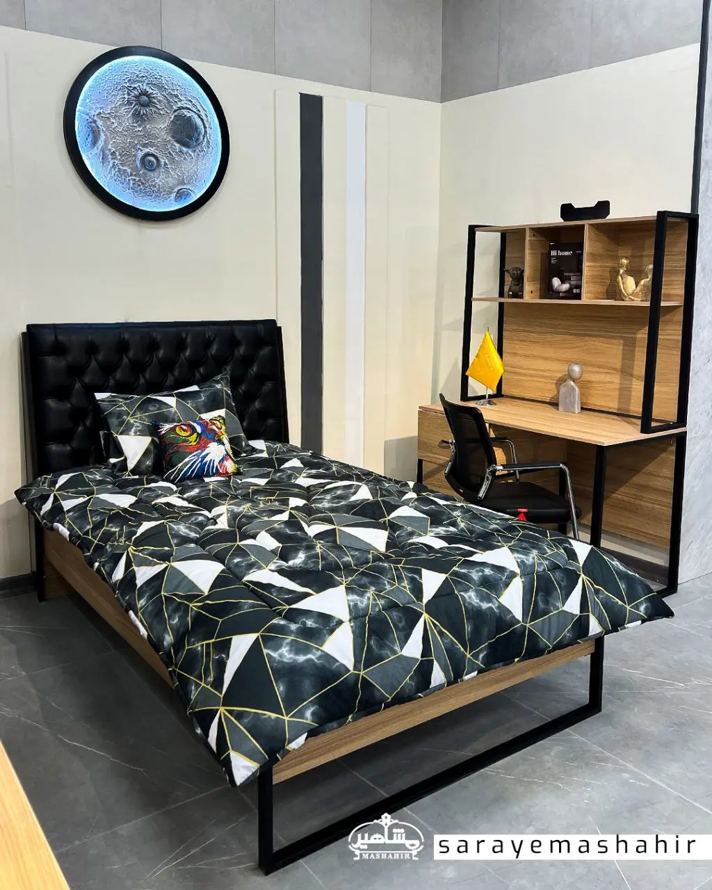 ساحل_چوب_شاهین _شهر_فروشگاه سرای مشاهیر_فلکه چوبی_مدل آیرونی_