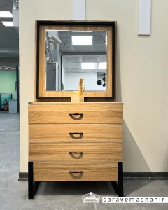 سرویس خواب در شاهین شهر_سرای مشاهیر فلکه چوبی_مدل آیرونی_میزآرایش